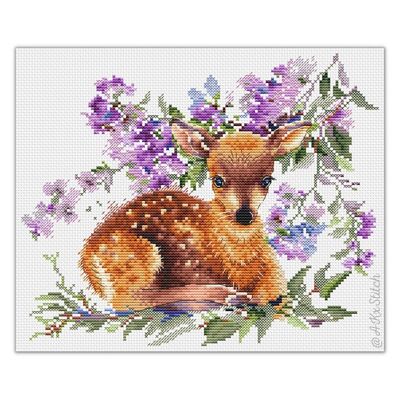 Baby Deer Cross Stitch Kit