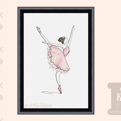 Ballet Dancer Cross Stitch Kit