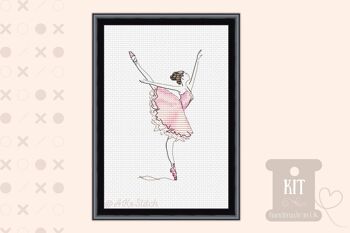 Kit de point de croix danseuse de ballet 1