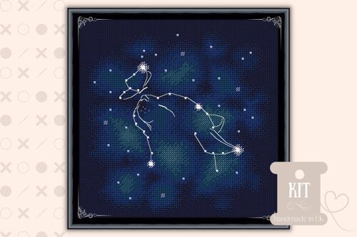 Cat Constellation Cross Stitch Kit