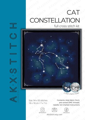 Chat Constellation Kit Point De Croix 2