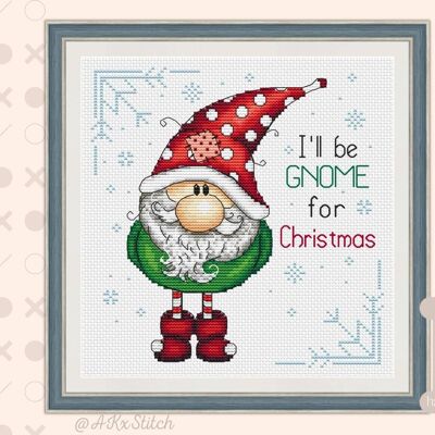 Christmas Gnome Cross Stitch Kit