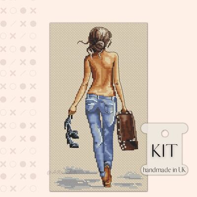 Ciao Smart Woman Cross Stitch Kit