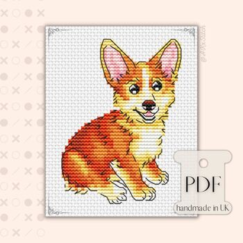 Kit de point de croix Corgi 1