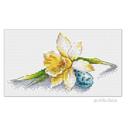 Daffodil Mini Easter Cross Stitch Kit