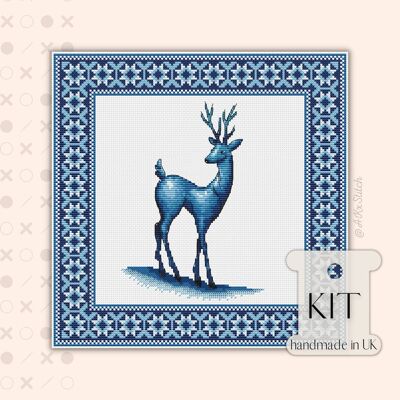Deer Ornament Cross Stitch Kit