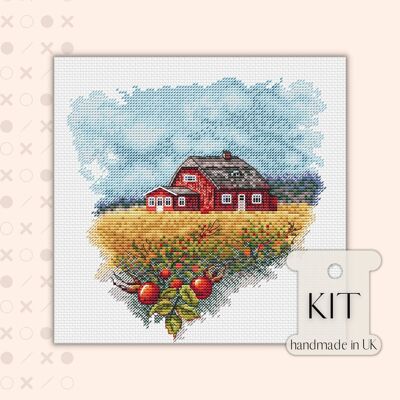 Field Cottage Cross Stitch Kit