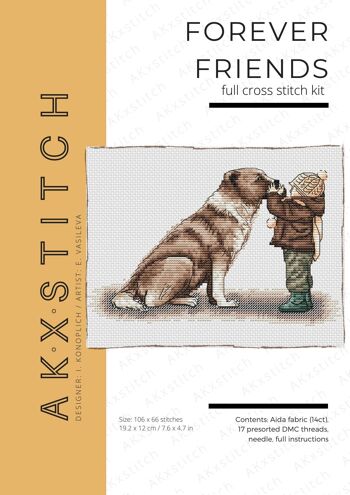 Forever Friends Kit de point de croix 2