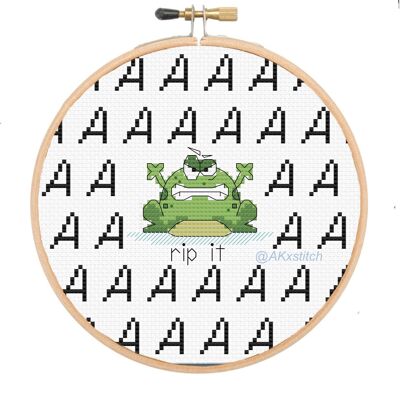Frog Cross Stitch Kit