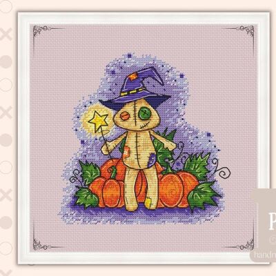 Halloween Woody Cross Stitch Kit