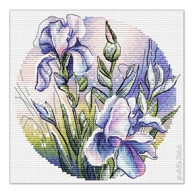 Irises Cross Stitch Kit