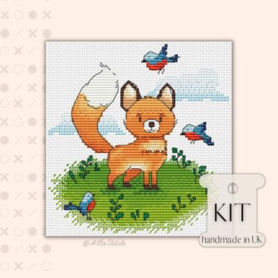 Little Fox Cross Stitch Kit