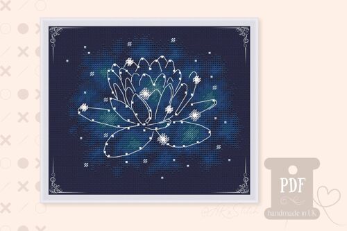 Lotus Constellation Cross Stitch Kit