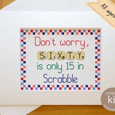 Scrabble Cross Stitch Kit