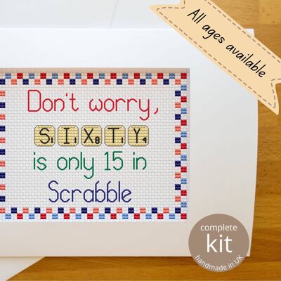 Scrabble Cross Stitch Kit