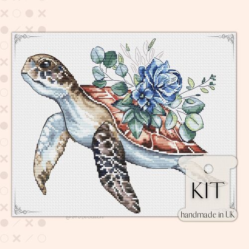 Sea Turtle Cross Stitch Kit