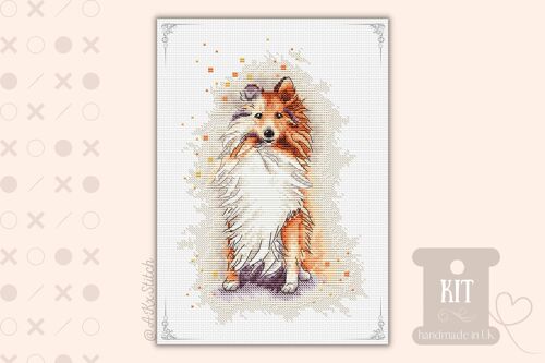 Sheltie Cross Stitch Kit