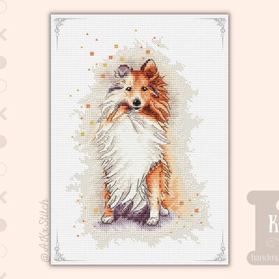 Sheltie Cross Stitch Kit