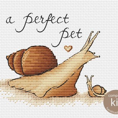 Kit de point de croix "Perfect Pet" d'escargot