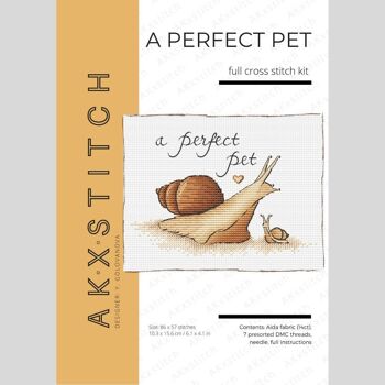 Kit de point de croix "Perfect Pet" d'escargot 4