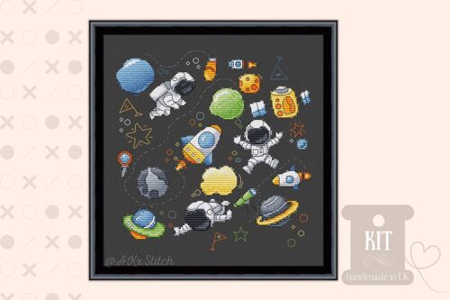 Space Adventures Cross Stitch Kit