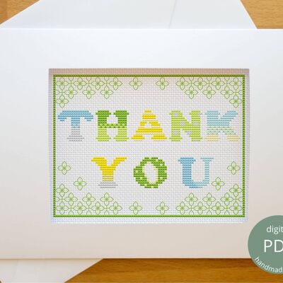 Thank you Cross Stitch Kit