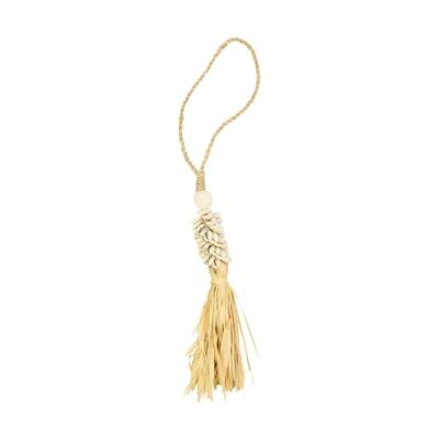 Schelpenketting decoratie Raffia