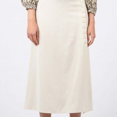 Falda de lino / Rústica elegante