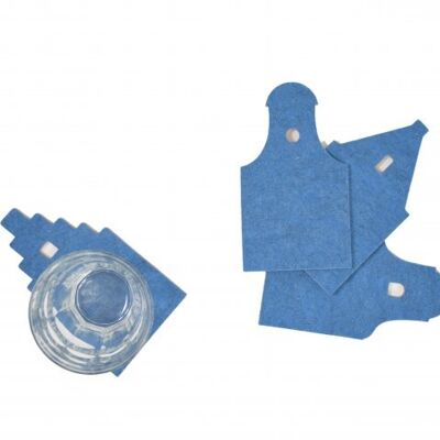 ¡AGH! posavasos - fieltro melange - azul