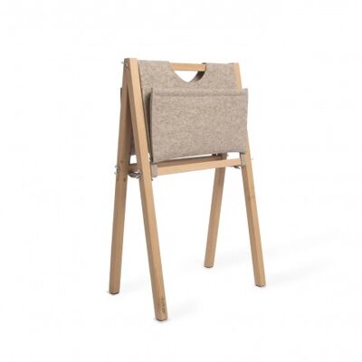 STAN magazine rack - wool felt light brown