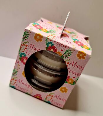 Coffret Cadeau pour 3 x 2oz Deli Pots - Flocon de Neige Roses 2
