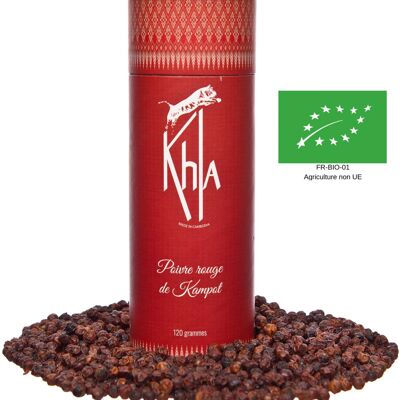 Pimiento rojo Kampot IGP - Ecológico - Premium - en granos - 120g