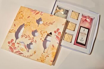 Coffret Cadeau 2 Barres Snap 50g & 3 Formes - Maman Floral Noir & Blanc 4