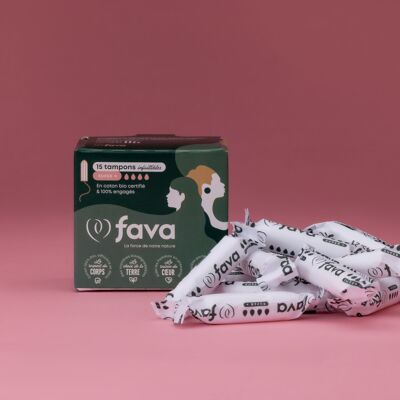 Super + BIO-BAUMWOLL-Digitaltampons