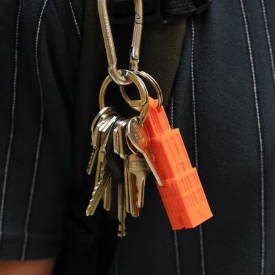 Domtower Keychain Keytag Orange