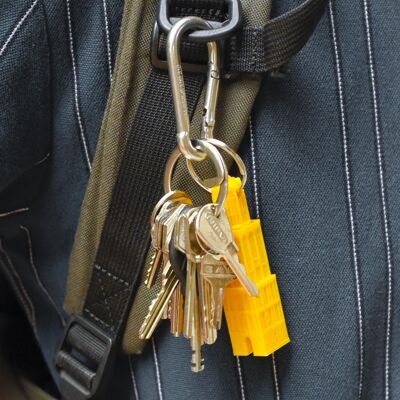 Domtower Keychain Keytag Yellow