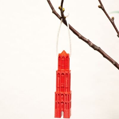 Domtower Easter decoration Red