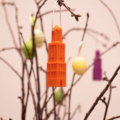 Domtower Easter decoration Orange