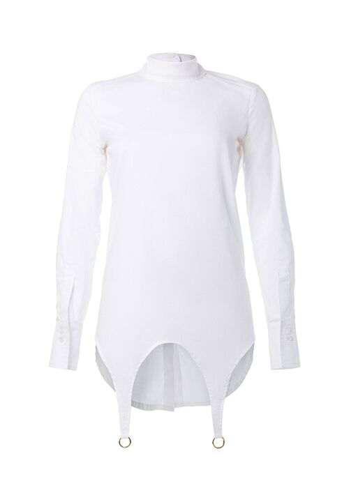 GIANNA poplin shirt - White