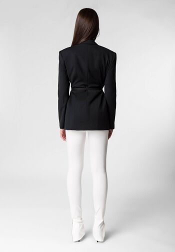 Blazer en laine noire HARKOV - Noir 4