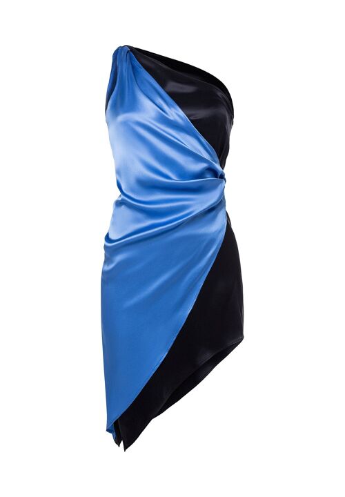 HERA satin dress - Blue