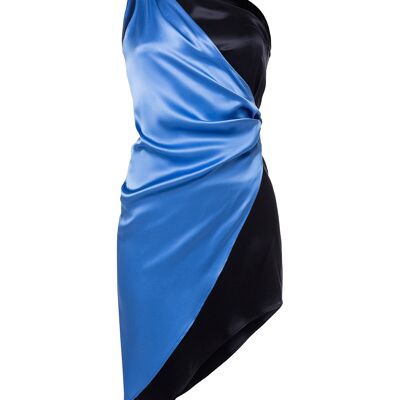 HERA satin dress - Blue