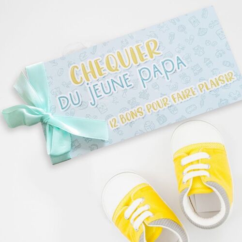 Chéquier du jeune papa - Cadeau original dans son enveloppe