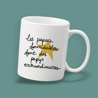 Taza "Grandes papás hacen extraordinarios abuelos" - regalo papá, día del padre