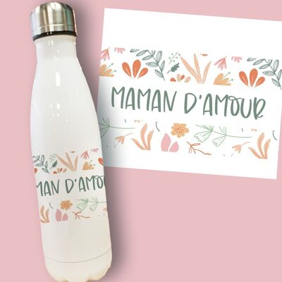 Insulated bottle "Mom of love" - mom gift, mother's day