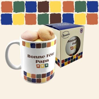 CHOCODIC - MUG GUIMAUVES - CHOCOLAT ARTISANAL - FETE DES MERES BONNE FETE PAPA 1