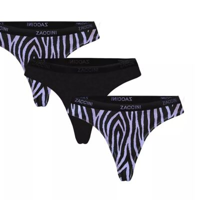 101 euro Start package woman underwear 12 3-packs stings and hipsters zebra print