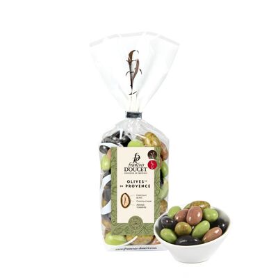 Olives de Provence 200g - amandes au chocolat noir demi-amer