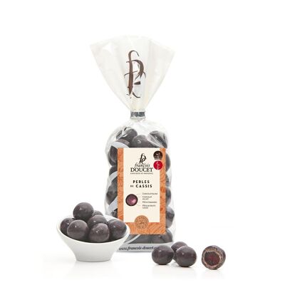 Perles Cassis 200g - pâte de fruits cassis au chocolat au lait