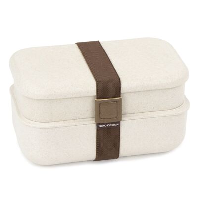 Lunchbox Fibres de bois - 2 étages 1200 ml